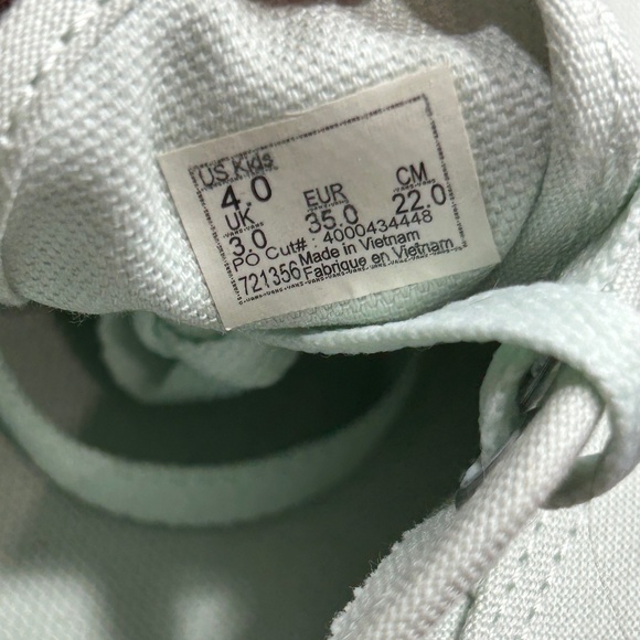 Vans Authentic Mono Canvas Milky‎ Green Shoes - Picture 8 of 9